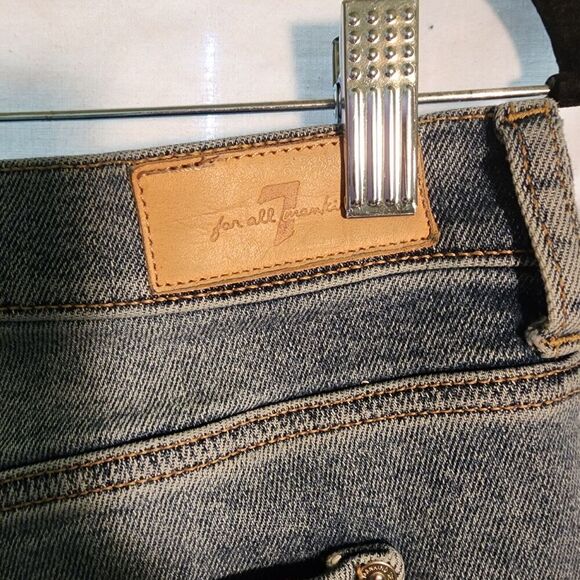 7 For All Man Kind Jeans Flare 33 Waist, 70s, Retro - Picture 8 of 10